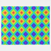 幾何学的な地形 – フリースブランケット (正面(横))