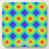 幾何学的な地形 – プラスチックのコースター コースター (正面)