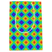 幾何学的な地形 – 抱き枕 ミディアムペーパーバッグ (正面)