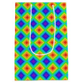 幾何学的な地形 – 抱き枕 ミディアムペーパーバッグ (裏面)