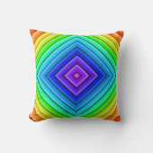 幾何学的な地形 – 枕独身の(P) クッション (正面)