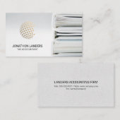 幾何学的な地球 | 税理士 | バインダー 名刺 (正面/裏面)