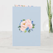 幾何学的な埃の青いピンクのフローラの順序 プログラム (裏面)