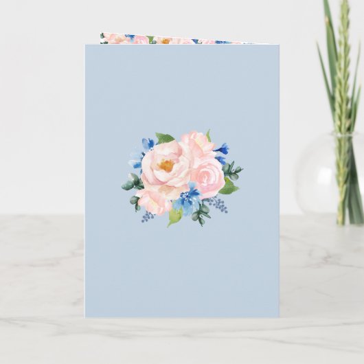 幾何学的な埃の青いピンクのフローラの順序 プログラム (裏面)