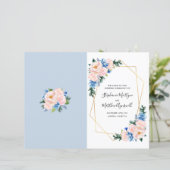 幾何学的な埃の青い赤面ピンクのサービス順 (スタンド正面)