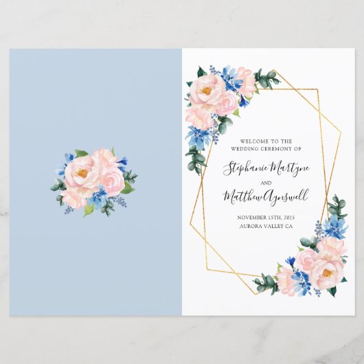 幾何学的な埃の青い赤面ピンクのサービス順 (正面)