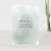 幾何学的な夏のフローラの葉結婚折 プログラム (裏面)