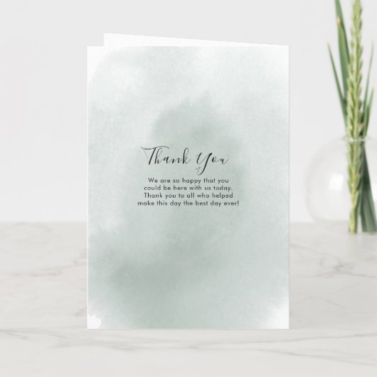 幾何学的な夏のフローラの葉結婚折 プログラム (裏面)