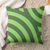 幾何学的な夏の緑の入れ子の四分円 クッション (ブランケット)