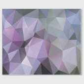 幾何学的な多角形の包装紙-春のアジサイ ラッピングペーパー (フラット)