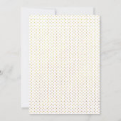 幾何学的な多角形の花の結婚式のリハーサルディナー 招待状 (裏面)