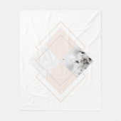 幾何学的な大理石のデザイン フリースブランケット (正面)