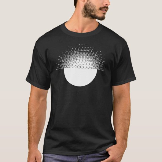 幾何学的な太陽のデザイン Tシャツ (正面)