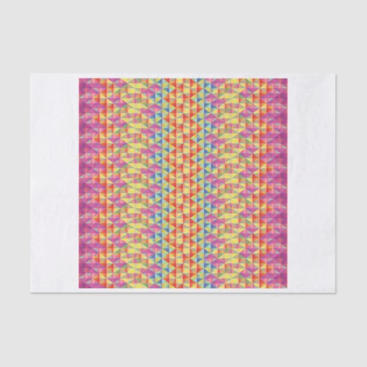 幾何学的な女の子のティッシュペーパー 薄葉紙 (正面)