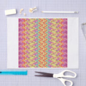 幾何学的な女の子のティッシュペーパー 薄葉紙 (クラフト)