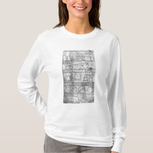 幾何学的な姿のファクシミリコピー Tシャツ