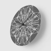 幾何学的な対称性 ラウンド壁時計 (傾斜)