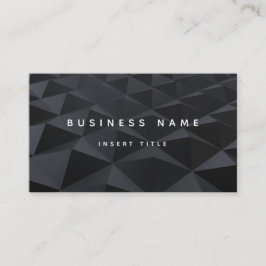 幾何学的な専門のモダンでエレガントな金属 名刺