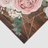 幾何学的な庭のばら色の納屋を包むティッシュペーパー 薄葉紙 (詳細)