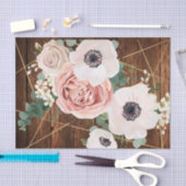 幾何学的な庭のばら色の納屋を包むティッシュペーパー 薄葉紙 (クラフト)