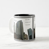 幾何学的な形のマグ ツートーンマグカップ (正面左)