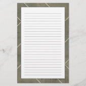 幾何学的な形の抽象的な青写真 便箋 (正面)