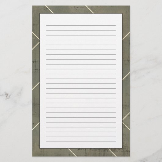 幾何学的な形の抽象的な青写真 便箋 (正面)