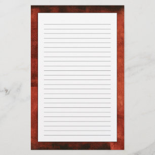 幾何学的な形の深い深紅色の絵画 便箋