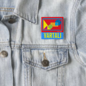 幾何学的な形のVartaliの正方形ボタン 缶バッジ (インサイチュ)
