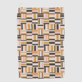 幾何学的な形パターン ゴルフタオル (正面)