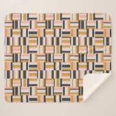 幾何学的な形パターン シェルパブランケット (正面(横))