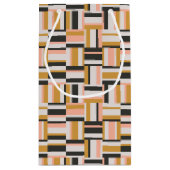 幾何学的な形パターン スモールペーパーバッグ (裏面)