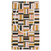 幾何学的な形パターン スモールペーパーバッグ (正面)