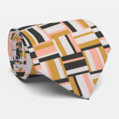 幾何学的な形パターン ネクタイ (ロール)