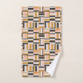 幾何学的な形パターン バスタオルセット (ハンドタオル)