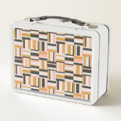 幾何学的な形パターン メタルランチボックス (裏面)