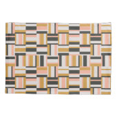 幾何学的な形パターン 枕カバー (裏面-左)