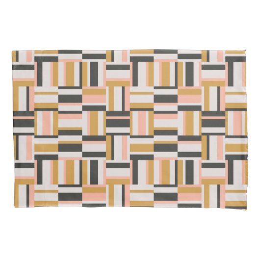 幾何学的な形パターン 枕カバー (正面左)