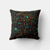 幾何学的な形状 クッション (裏面)