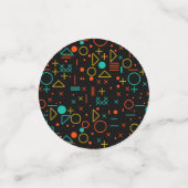 幾何学的な形状 コンフェッティ (スモール正面)