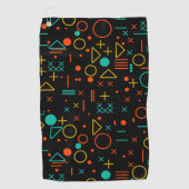 幾何学的な形状 ゴルフタオル (正面)