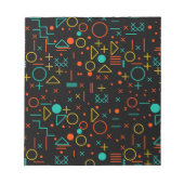 幾何学的な形状 ノートパッド (正面)