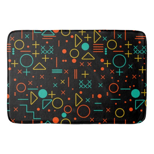幾何学的な形状 バスマット (正面)