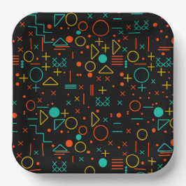 幾何学的な形状 ペーパープレート