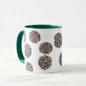 幾何学的な形状 マグカップ (正面左)