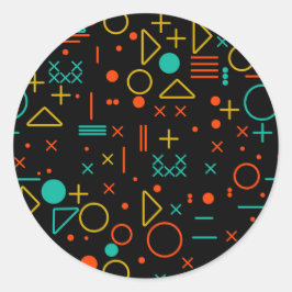 幾何学的な形状 ラウンドシール