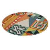 幾何学的な形状、平坦なシンプル背景。 カッティングボード (角)