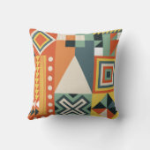 幾何学的な形状、平坦なシンプル背景。 クッション (裏面)