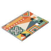 幾何学的な形状、平坦なシンプル背景。 ノートブック (左側)