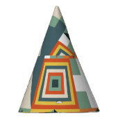 幾何学的な形状、平坦なシンプル背景。 パーティーハット (右)